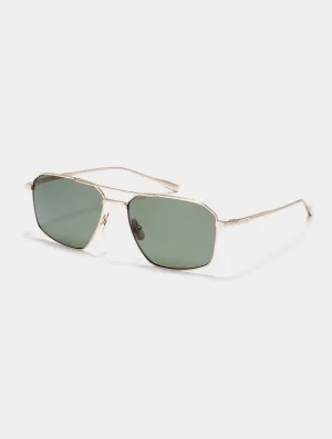 Arches Sunglass - Brushed Gold (Deep G15 Lens)